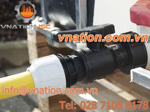 ball valve / manual / in plastic / discharge