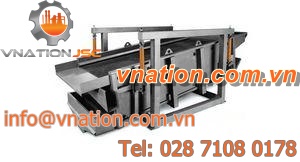 linear vibrating screener / for powders
