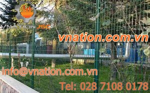 welded plastic-coated fence