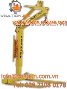 telescopic fork / for cranes / for pallet handling