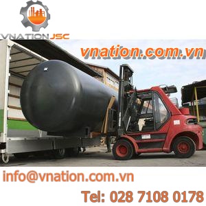 pressure vessel / for compressed air / storage / metal