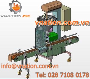 volumetric dosing dispenser / with transfer hopper / with mixer / automatic