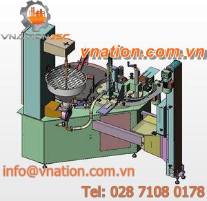 automatic filling and capping machine / pot / with feed hopper / with mixer