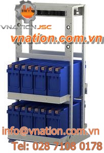 data cabinet / free-standing / shelf / galvanized steel