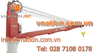 fixed crane / for marine applications / ship loading / deck