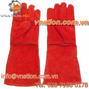 welding gloves / fire-retardant / leather