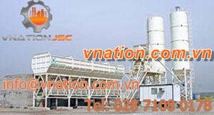silo with mixer / weighing / for cement / for precast concrete