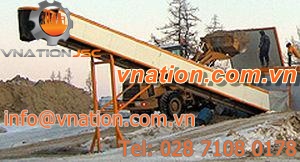 belt conveyor / drum motor / wide / height-adjustable