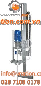 industrial agitator / shaft-drive / height-adjustable / vertical
