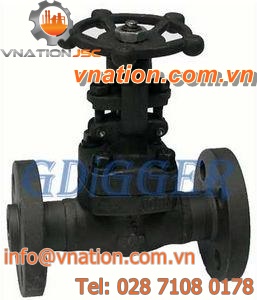 gate valve / handwheel / shut-off / for gas
