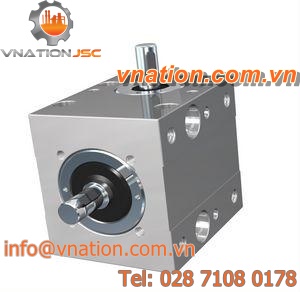 bevel gear reducer / orthogonal / for shafts / precision