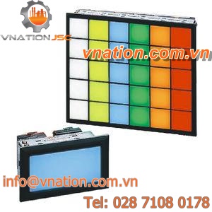 LED indicator light / panel-mount / ATEX / rectangular