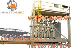 bag filler / vertical / for powders / for granulates