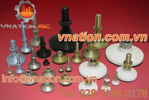 heavy-duty foot / for heavy loads / swivel / leveling