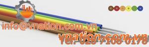 flat cable / ribbon / insulated / steel