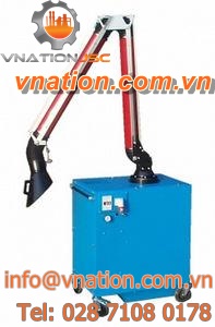 welding fume extractor / cartridge / automatic / with extraction arm