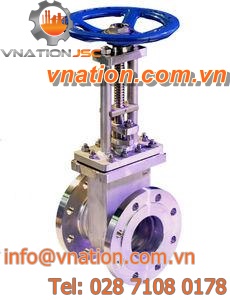 gate valve / manual / shut-off / flange