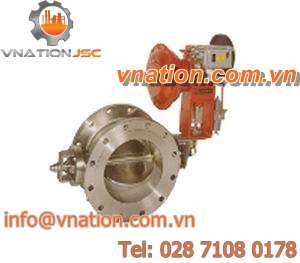 butterfly valve / electrically-actuated / flow control / regulating