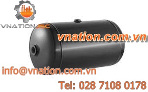 compressed air tank / steel / horizontal