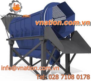 drum screener / for powders / for recycling