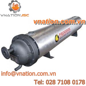 shell and tube heat exchanger / liquid/liquid / copper / stainless steel