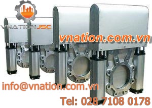 sliding gate valve / for bulk materials / air-operated / balancing
