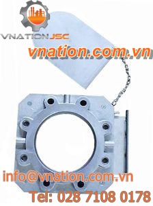 knife gate valve / manual / for bulk materials / emergency