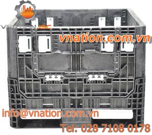plastic pallet box / heavy haul / folding / for bulk products
