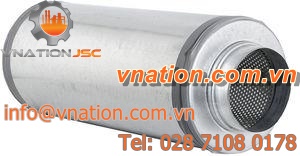exhaust silencer / for air ducts / for pipework / tubular