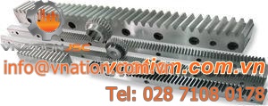 straight-toothed rack and pinion / steel / shaft / ground