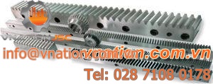 straight-toothed rack and pinion / precision / steel / ground