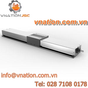 linear positioning table / 1-axis / encapsulated / with worm gear transmission