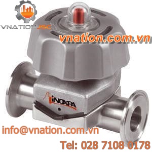 diaphragm valve / manual / flow control / foodstuffs