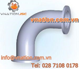 flange fitting / elbow / for vacuum