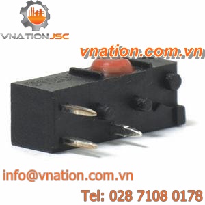 single-pole micro-switch / electromechanical / snap-action / ultra-miniature