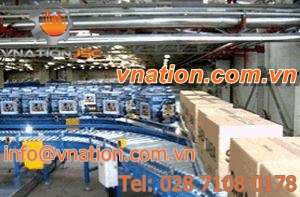 pusher sorting system / automatic / for packaging