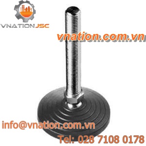 machine foot / leveling / plastic / steel
