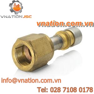 barbed fitting / stainless steel / brass
