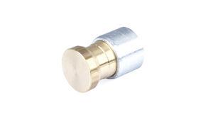 cylindrical plug / male / brass / for tubes