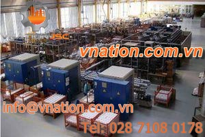 fully-automatic assembly line / control / handling / marking