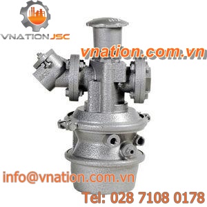 4-way solenoid valve / pneumatic / manually-operated