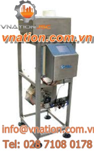 gravimetric separator / metal / for food production lines / stainless steel