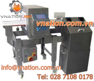 air separator / metal / for food production lines / stainless steel