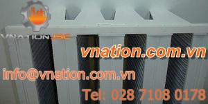 air filter / panel / activated carbon / pleated