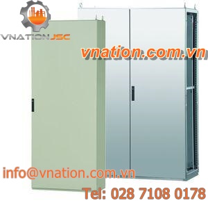 protective cabinet / free-standing / hinged door / sheet steel