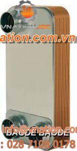 brazed plate heat exchanger / air/water