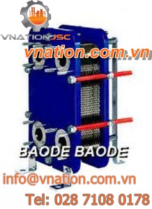 plate heat exchanger / water/water / stainless steel