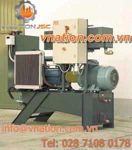 liquid ring pump vacuum unit / lubricated / industrial / oil-sealed