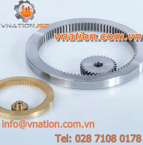 straight-toothed gear / steel / brass / internal