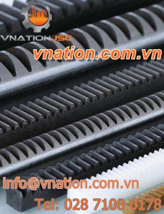straight-toothed rack and pinion / helical